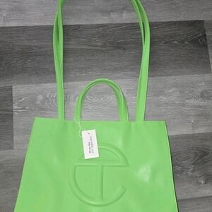 Telfar Lime Green Tote Bag